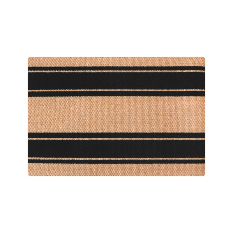 Doormat Rounded Corners Horizontal Stripes Modern Farmhouse