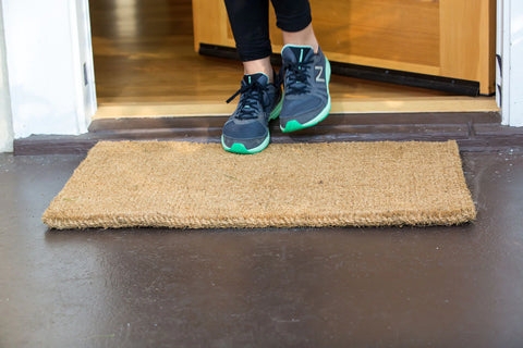 Doormat Thick Pile Natural Tan Coir Fiber Heavy Duty