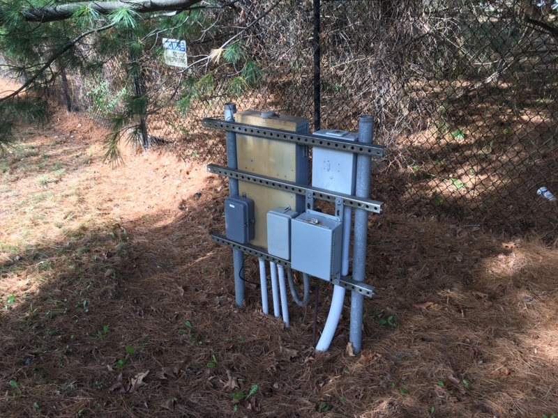 Electrical Meter Assembly with Modular Strut Frame, Outdoor