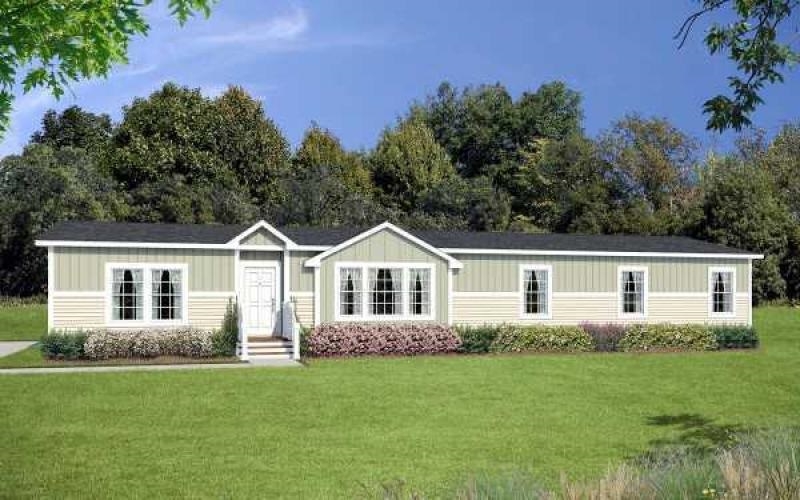 Five-Bedroom Manufactured Home in Sage Green and Cream