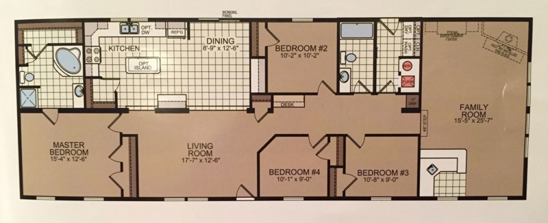 Floor Plan 1600 Sq Ft Layout Five Bedrooms Dual Living Areas