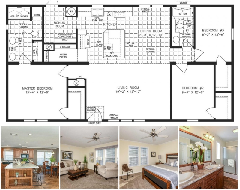 Floor Plan Graphic Collage: Neutral Palette, Open Concept Layout