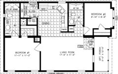 Floor Plan: Small Home Design with Open Concept and Optional Porch