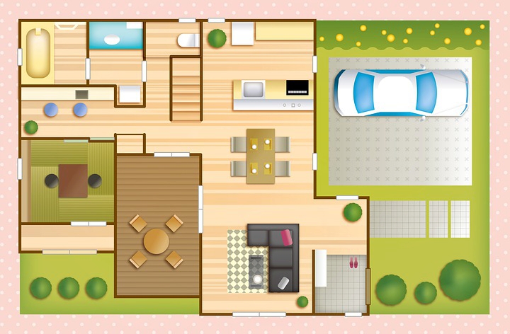 Floor Plan Visualization: Seamless Indoor Outdoor Flow with Deck