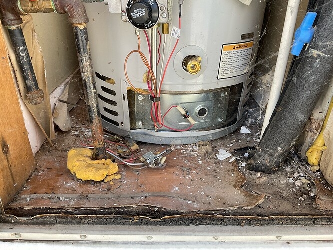 Gas Water Heater for Mobile Home Installation in Utility Space