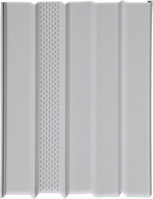 Grey Vinyl Underpinning Panels featuring Perforated Vent Strip