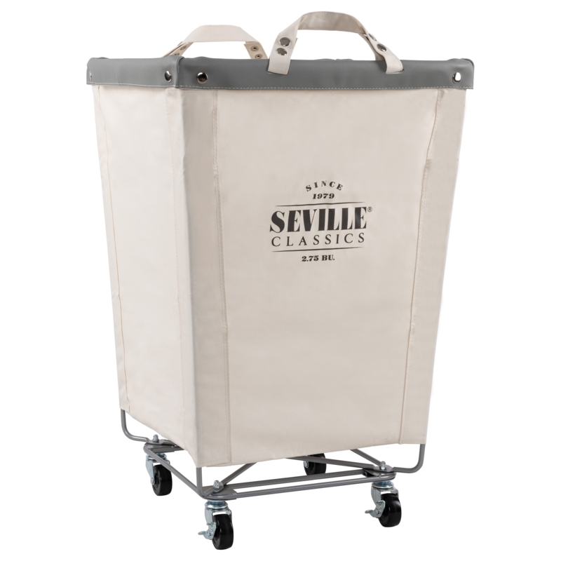 Heavy Duty Rolling Hamper Canvas Tapered Shape Functional