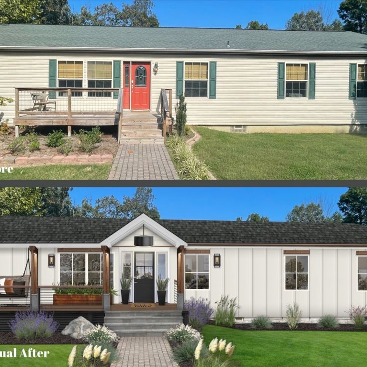 Mobile Home Exterior Before And After