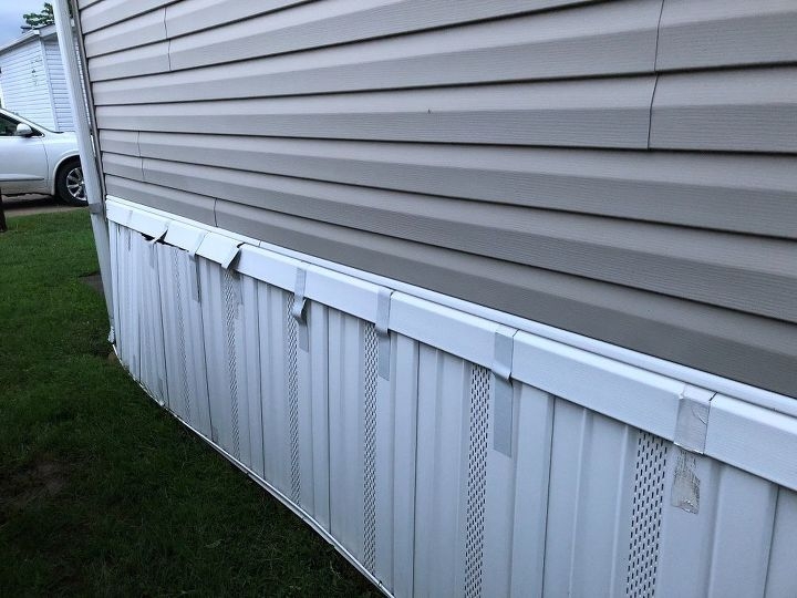How to paint mobile home skirting? | Hometalk