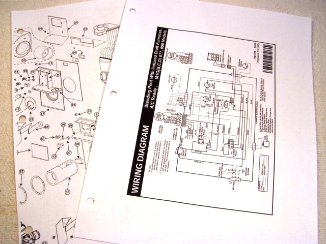 Manual Exploded View Wiring Schematic For Furnace Troubleshooting
