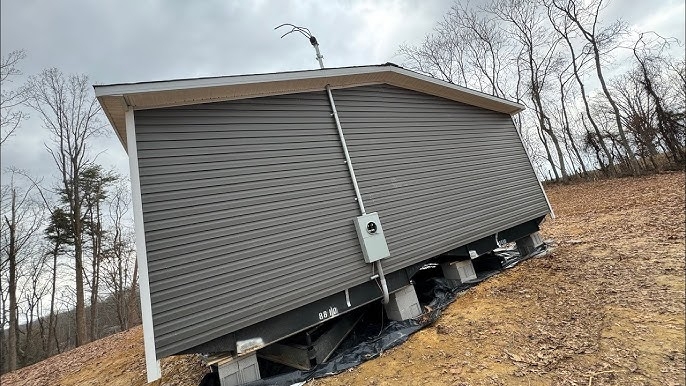 Manufactured Home on Sloped Foundation Setup, Electrical Setup