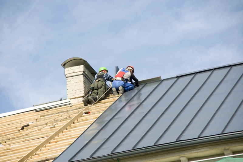 Metal Roofing Installation featuring Standing Seam Panels