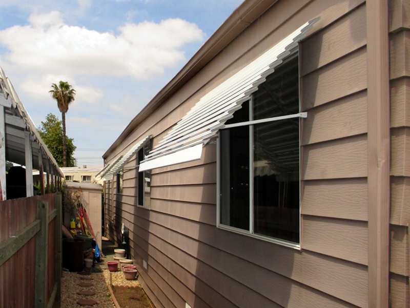 Metal Slatted Window Covers for Home Exterior