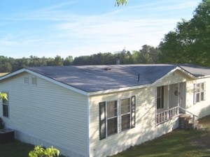 Mobile Home Double Wide featuring Front Porch Entry and Gable Roof