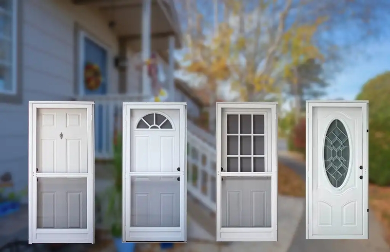 Mobile Home Exterior Doors with Various Window Styles