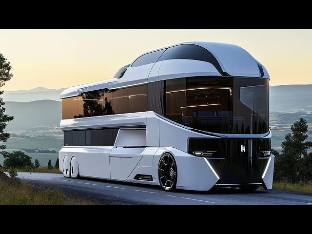 Mobile Home featuring Double-Decker Design and Aerodynamic Silhouette.