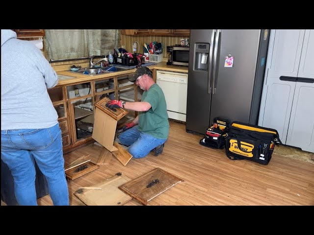 Mobile Home Kitchen Renovation Project in Progress
