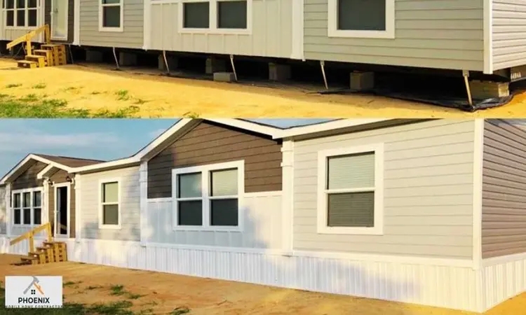 Mobile Home Vertical Vinyl Skirting Crawl Space Enclosure