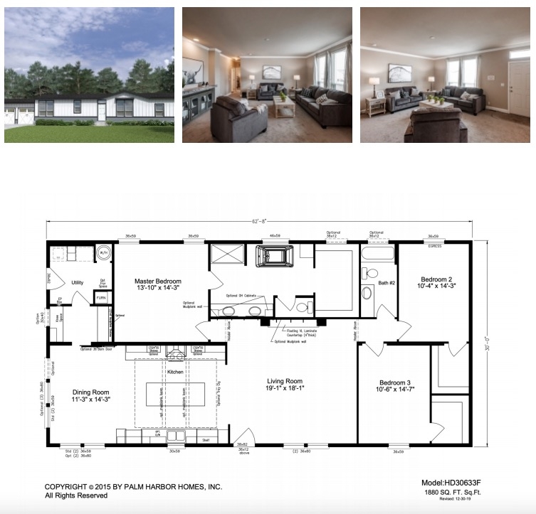 Modern Farmhouse Floor Plan Visualization with Integrated Living Space