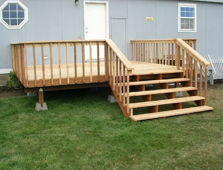 Outdoor Deck on Concrete Block Base with Natural Timber Finish
