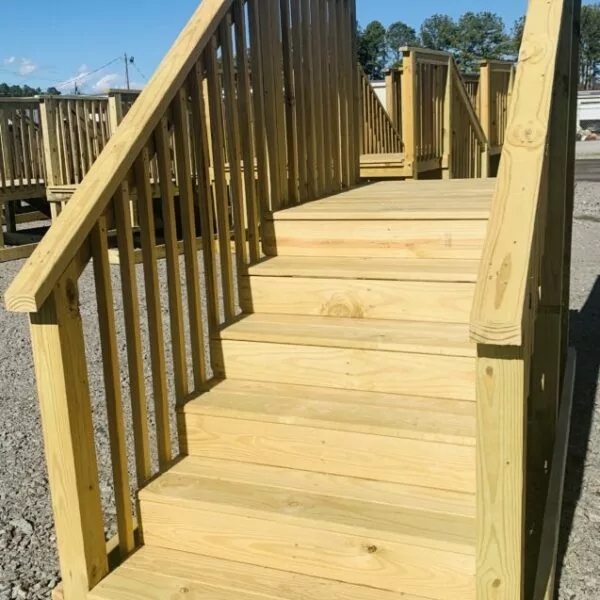 Outdoor Stairs Mobile Home Ready Prebuilt with Railing
