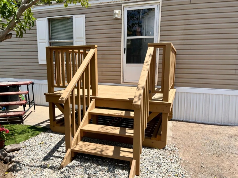 Portable Deck with Matching Stairs and Modular Design