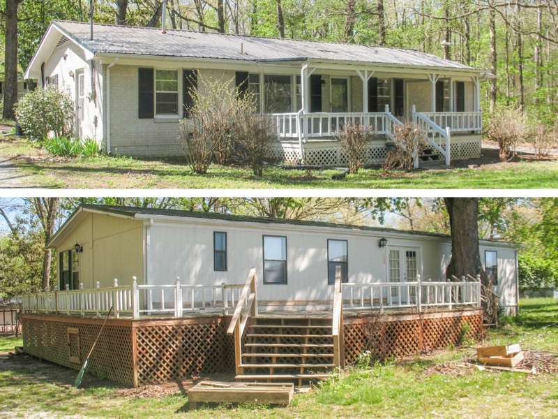 Rural Property with Multiple Dwellings and Expansive Wooden Decks