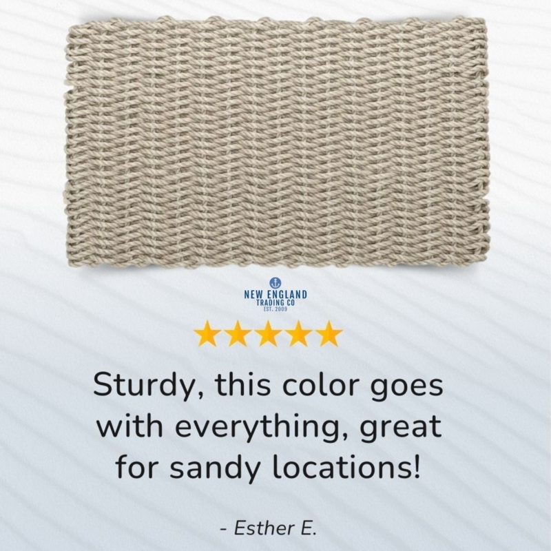 Sand Rope Doormat Heavy Braided Weave Coastal Rope Doormat Entry