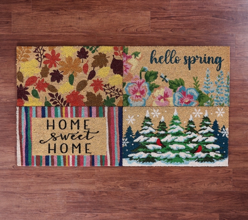Seasonal Doormat Set Interchangeable Designs Coir-Like (56)