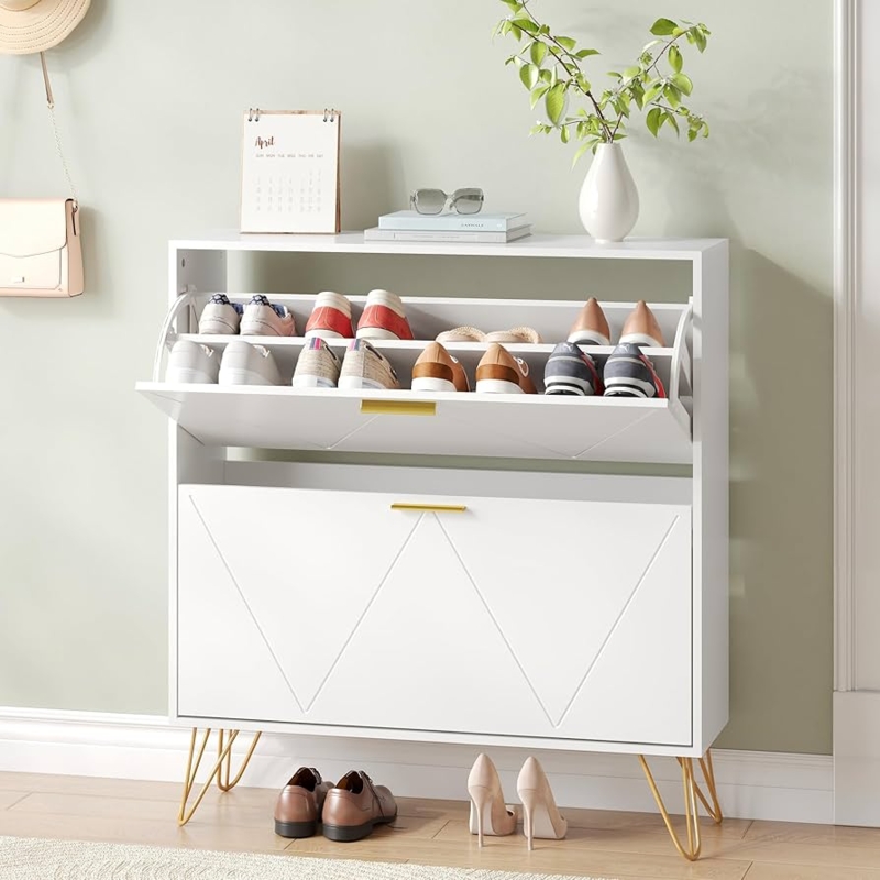 White All Shoe Storage