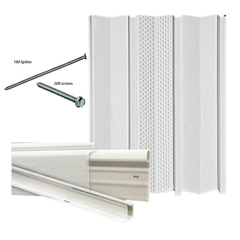 Skirting Kit White Vented Center Strip Installation Hardware Included