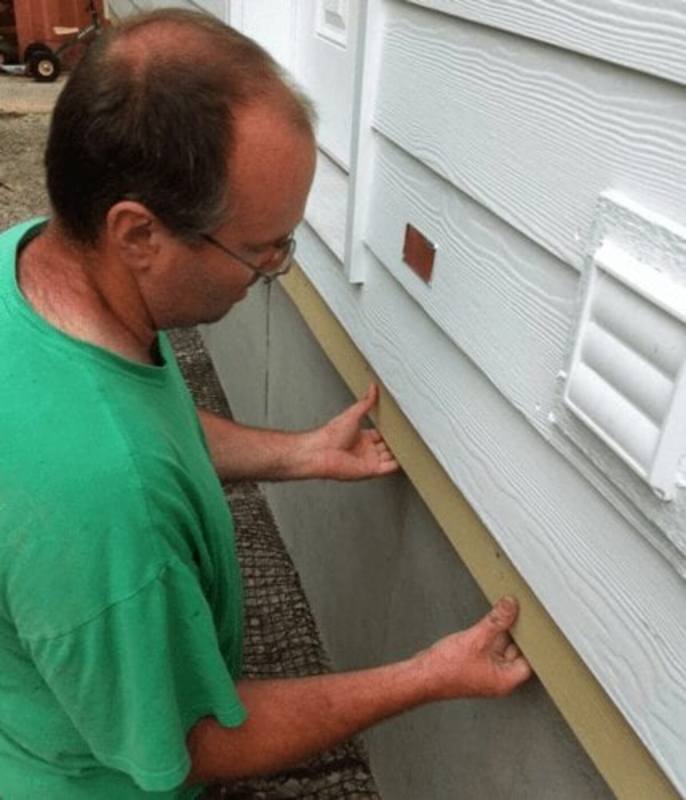 Skirting Panel with Concrete Texture and Hidden Vent System