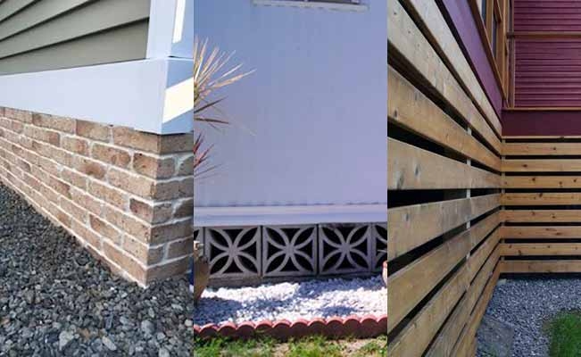 Skirting Panels Multiple Styles Brick Wood Lattice Curb Appeal