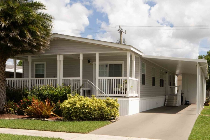 Skirting White Vertical Panels Integrated Carport Design Exterior
