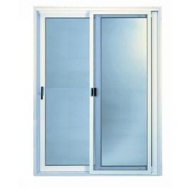 Sliding Patio Door Black Hardware Modern Minimalist Screen