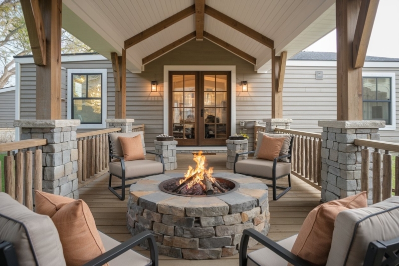 Mobile Home Front Porch Ideas