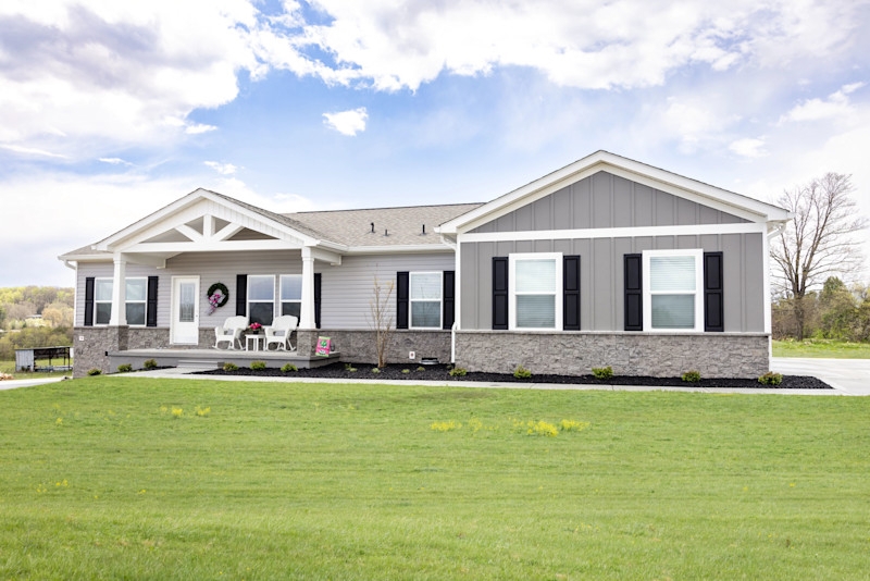 Stone Veneer Skirting for Homes with Mixed Siding Textures