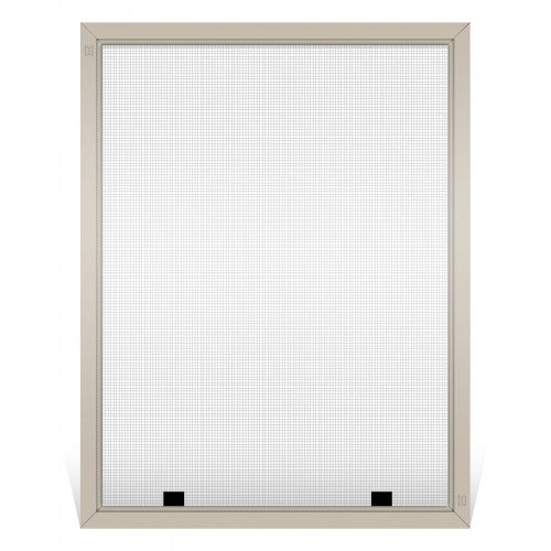 Tan Replacement Window Screen with Black Lift Tabs for Mobile Home
