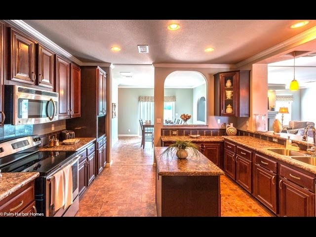 Traditional Kitchen with Dark Cabinetry and Distinctive Arched Opening.