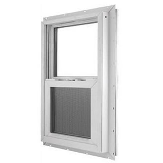 Vinyl Single Hung Window with Tilt-In Sash and Built-In Screen