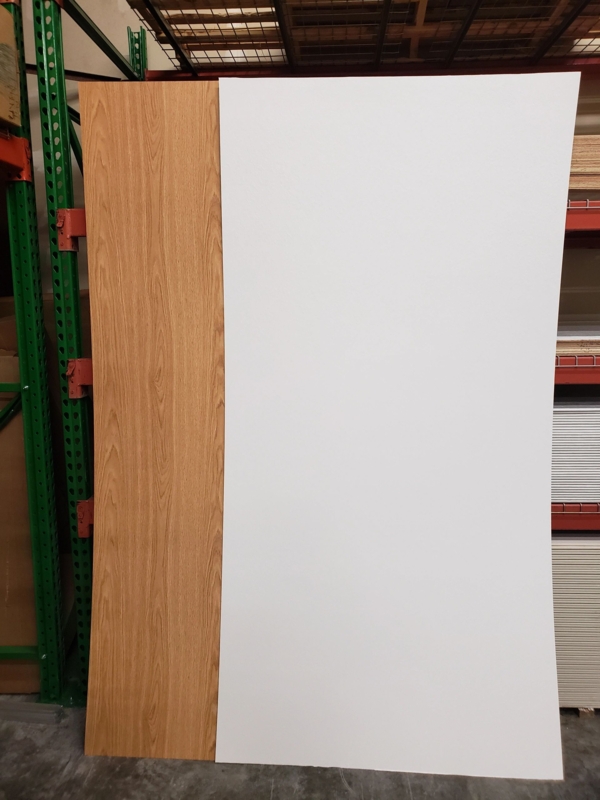 Wall Paneling High Contrast Pair White and Wood Grain Texture Sheets
