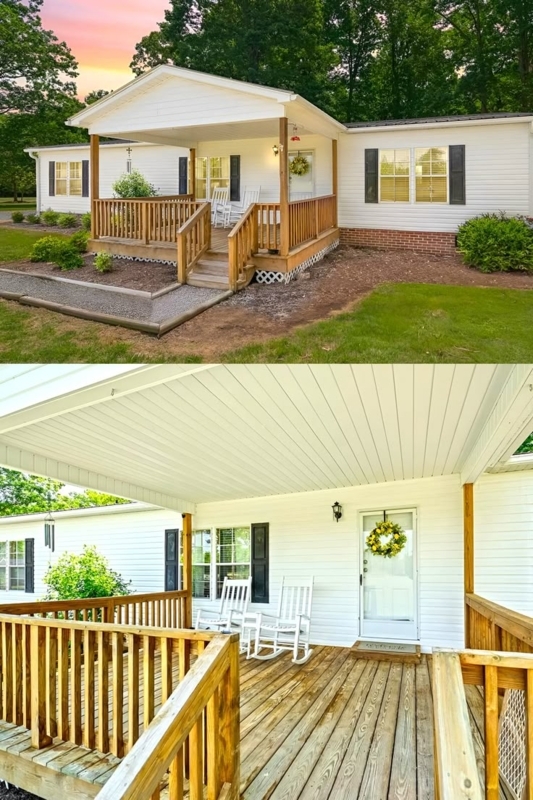 Mobile Home Porch Before And After
