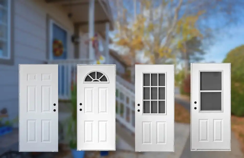 White Out-Swing Exterior Door with Multiple Window Options