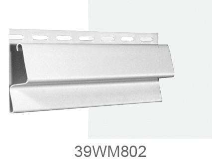 White Vinyl Trim Molding with Slotted Mounting Flange for Mobile Homes