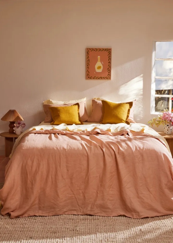 Warm Cream And Terracotta Bedroom