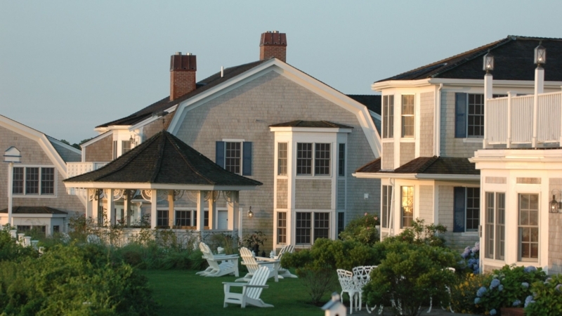 Classic Coastal Lawn Seating Weathered Shingle Facade Gazebo