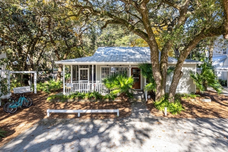 Coastal Cottage Exterior Screened Porch Corrugated Metal Roof