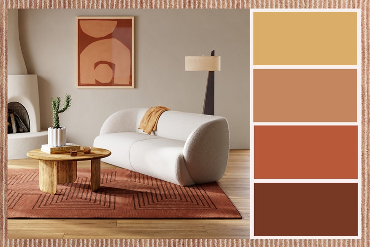 Terracotta Color Palette Interiors