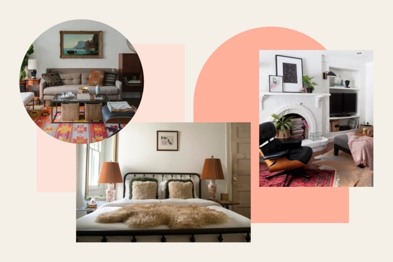 Eclectic Bohemian Living Room: Vintage-Inspired Textiles