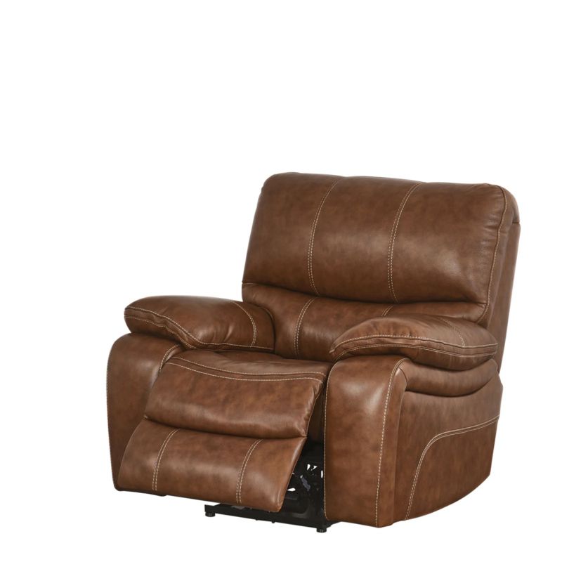 Flagg Genuine Top Grain Leather 41" Wide Power Standard Recliner
